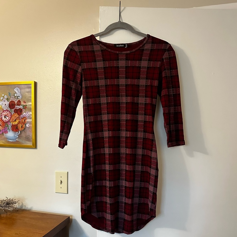 boohoo Plaid Mini